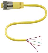 Connection cable V95-G-YE5M-PVC-22