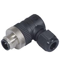 Field-attachable male connector V12S-W