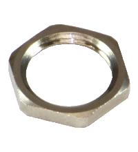 Nut LOCKNUT M16 NICKEL BRASS