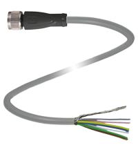 Cable socket, shielded V17-G-2M-PUR