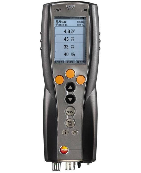 Комплект Testo 340 - стандартный 3-х сенсорный комплект без зонда