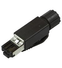 Field-attachable male connector V45-G